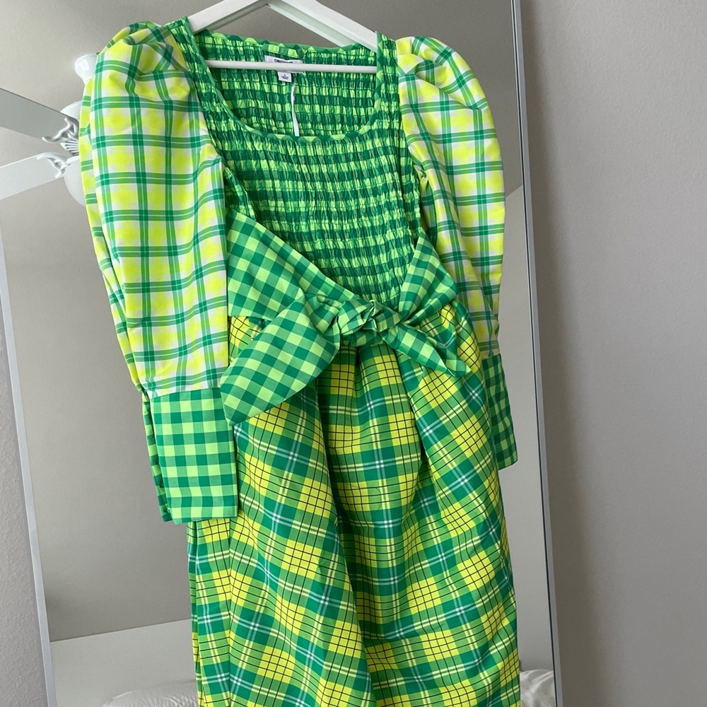 Deisgner Christopher John Rogers Plaid Dress